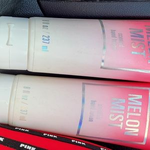 Two melon mist  watermelon scented lotions